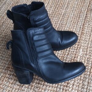 Town Shoes black leather ankle boots